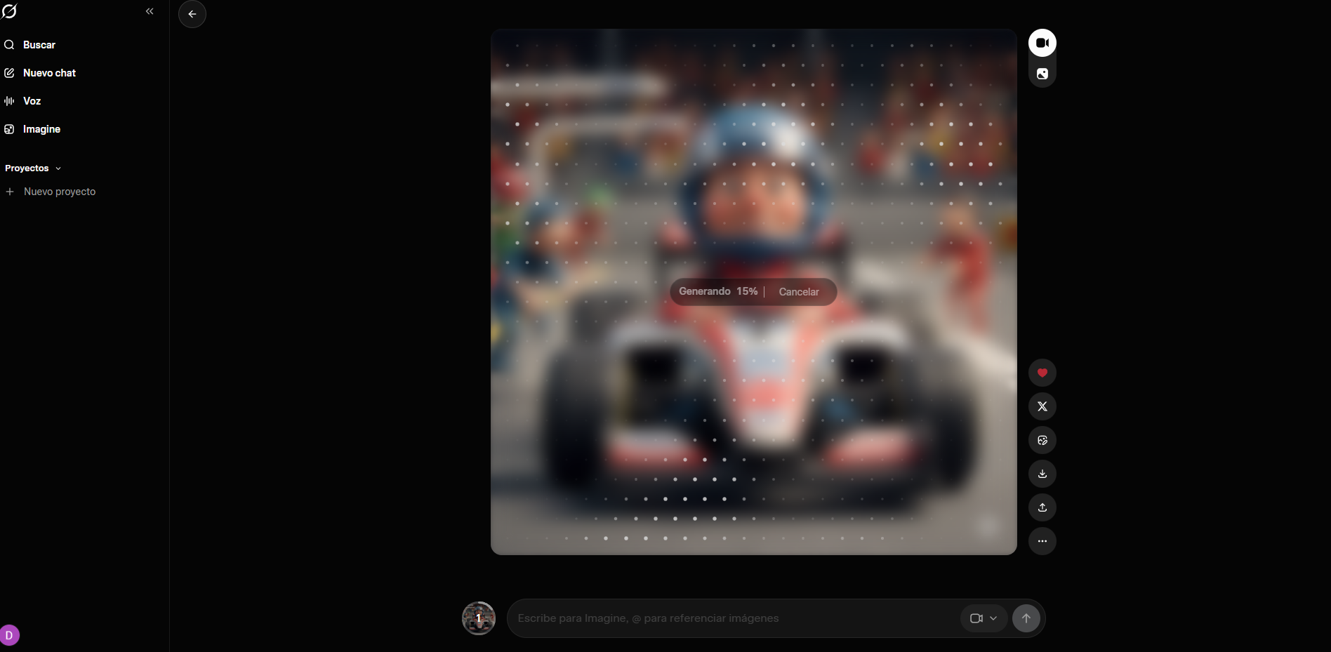 Ejemplo de imagen subida a Grok para generar vídeo — función imagen a vídeo