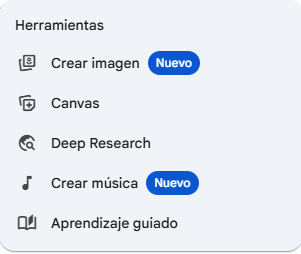 Botón de adjuntar archivo en Gemini para análisis de imágenes