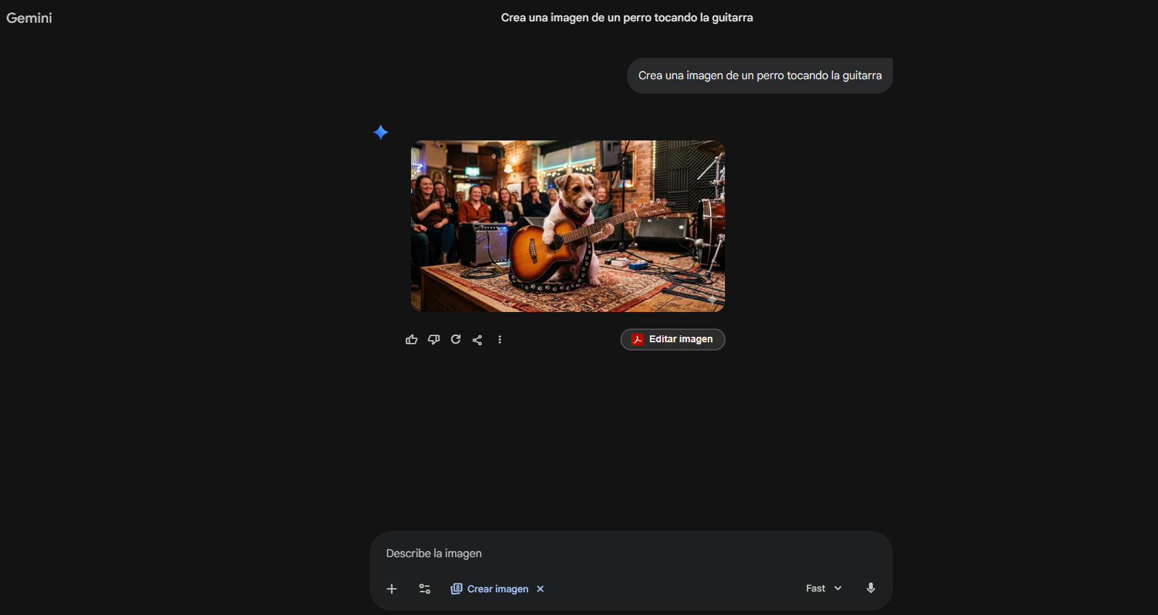 Gemini Nano Banana generando imágenes con IA